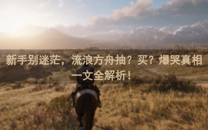 新手别迷茫，流浪方舟抽？买？爆哭真相一文全解析！