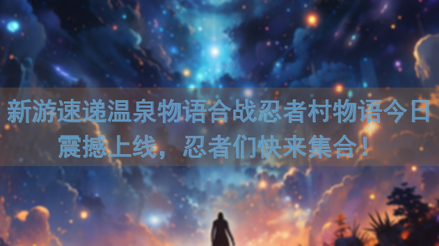 新游速递温泉物语合战忍者村物语今日震撼上线，忍者们快来集合！