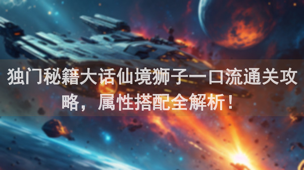 独门秘籍大话仙境狮子一口流通关攻略，属性搭配全解析！