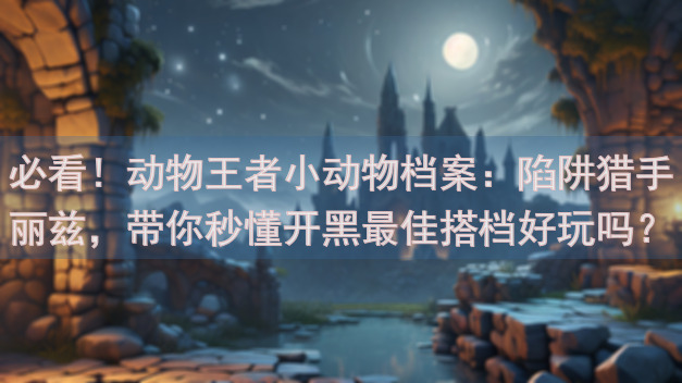 必看！动物王者小动物档案：陷阱猎手丽兹，带你秒懂开黑最佳搭档好玩吗？